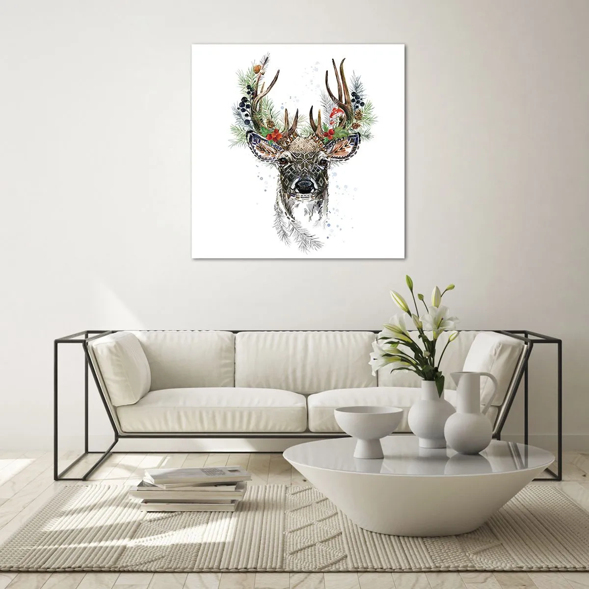 Tablou pe sticlă - În ținută festivă - 40x40 cm