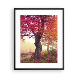 Poster în ramă neagră - O frenezie de înflorire - 40x50 cm