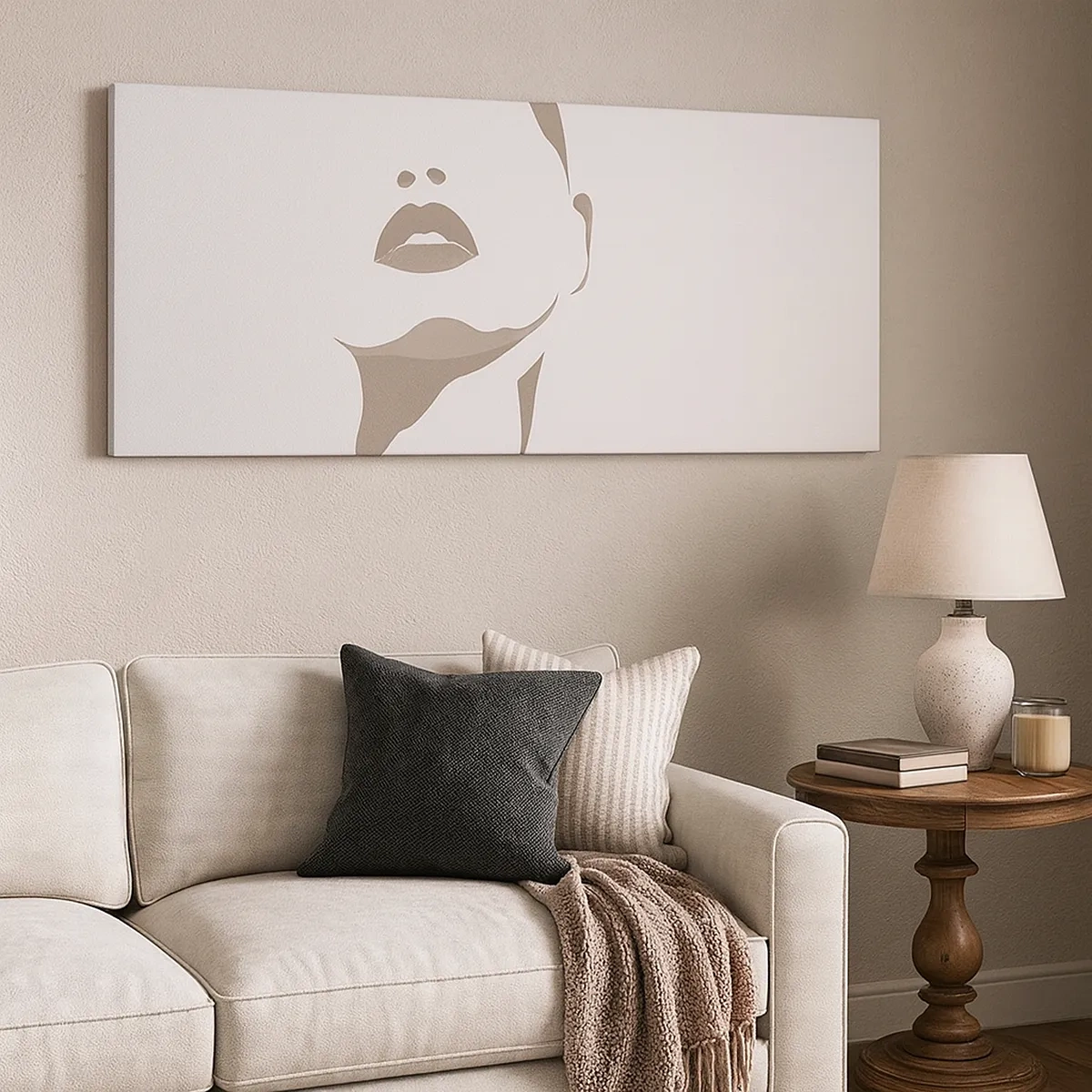 Tablou pe pânză - Creată din lumină și umbră - 30x30 cm