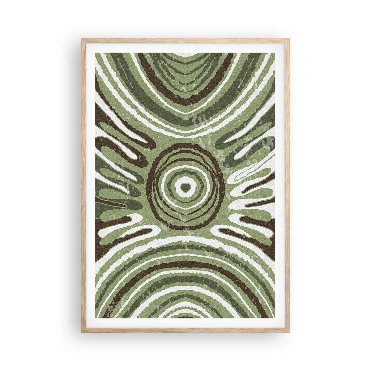 Poster în ramă de stejar deschis - Explozie de emoții - 70x100 cm