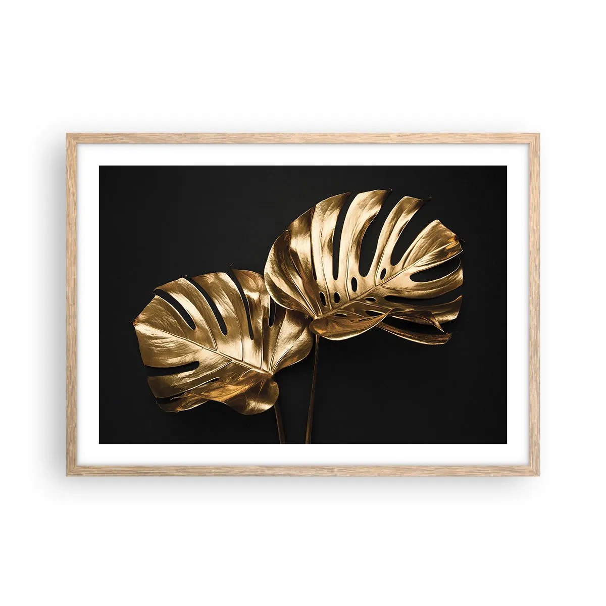 Poster în ramă de stejar deschis - Comorile naturii - 70x50 cm