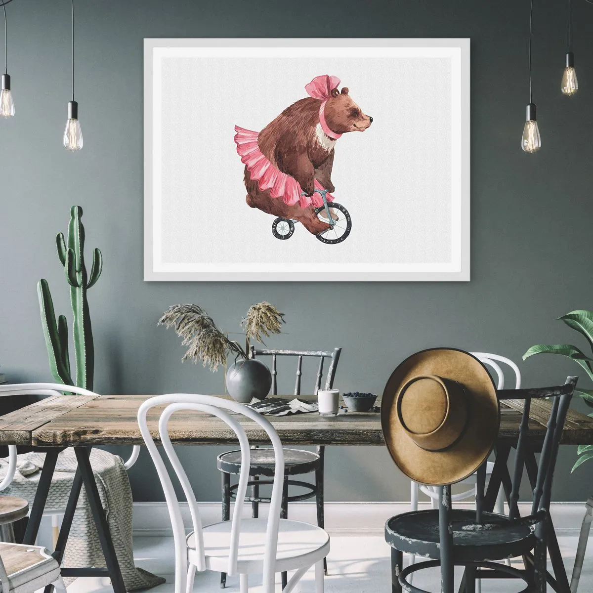 Poster în ramă albă - Ce circ! - 40x30 cm