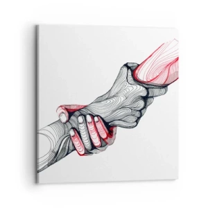 Tablou pe pânză - Ești pe mâini bune - 70x70 cm