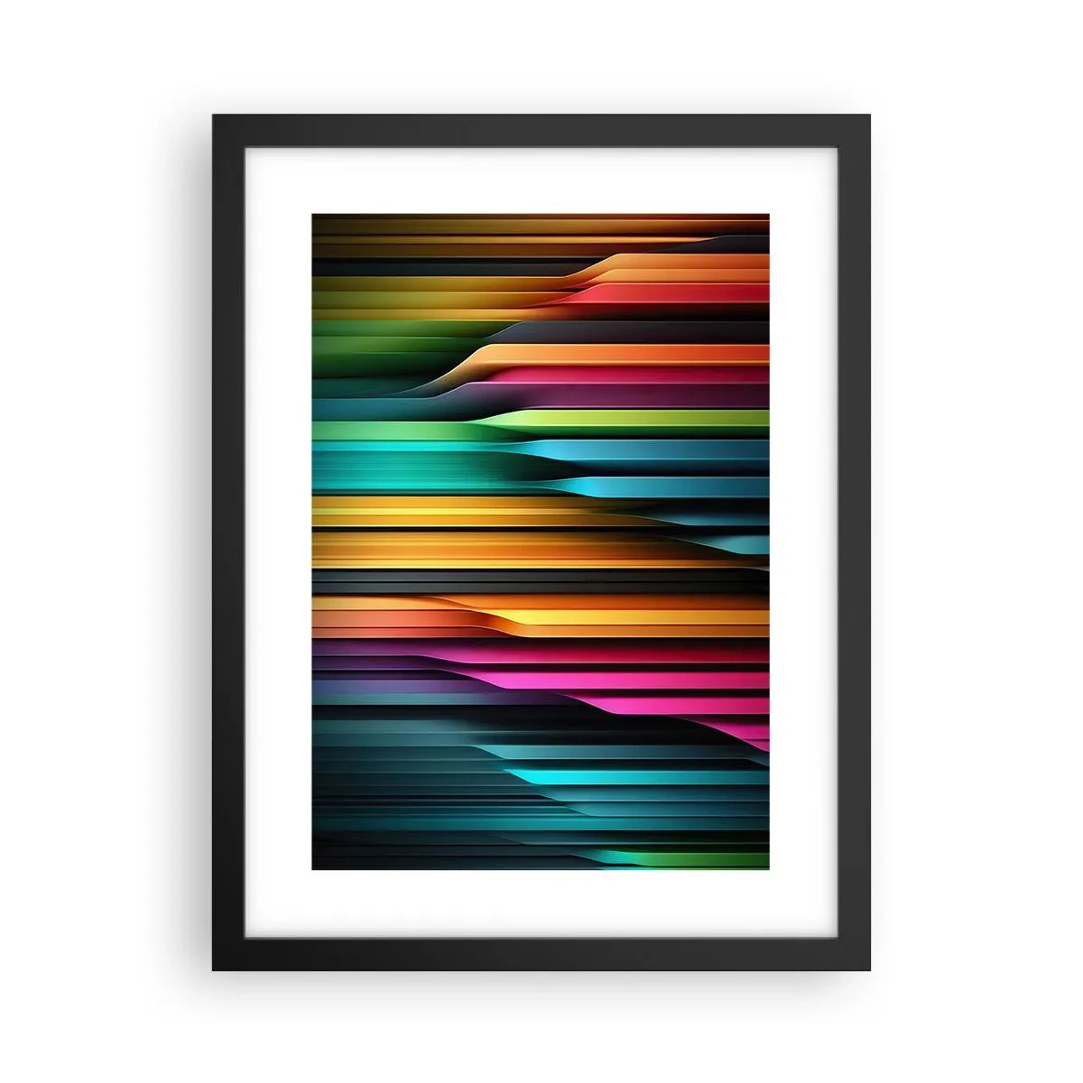 Poster în ramă neagră - Orgă de lumină - 30x40 cm