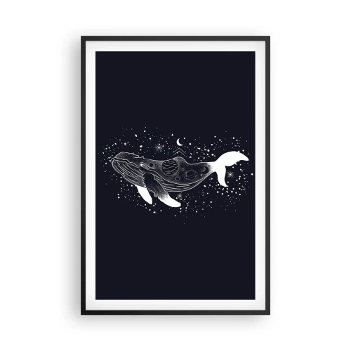 Poster în ramă neagră - În oceanul universului - 61x91 cm
