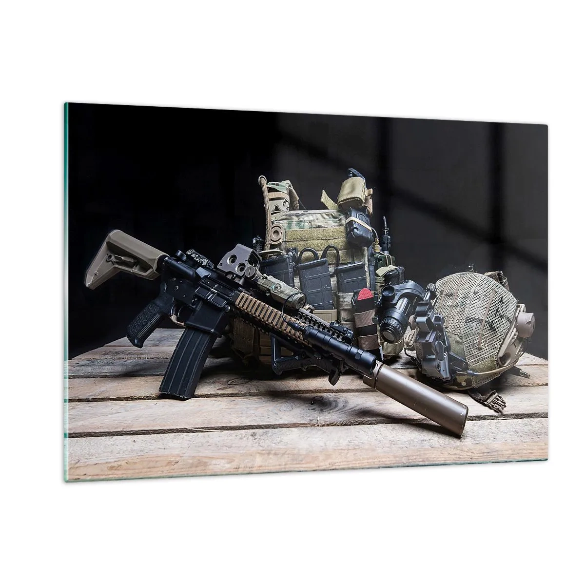 Tablou pe sticlă - Pe loc repaus! - 120x80 cm