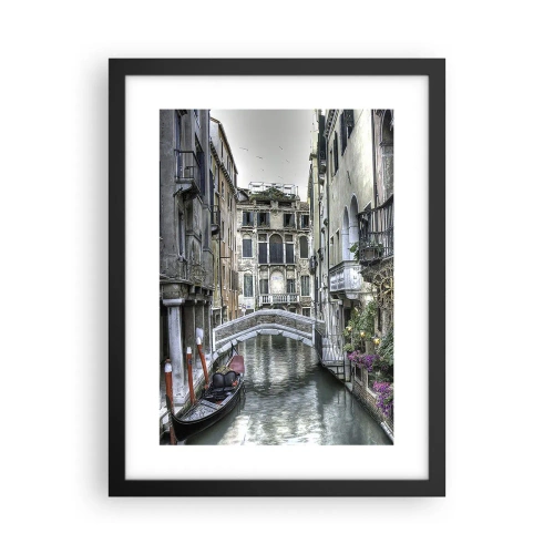 Poster în ramă neagră - Timp de secole în reverie tăcută - 30x40 cm