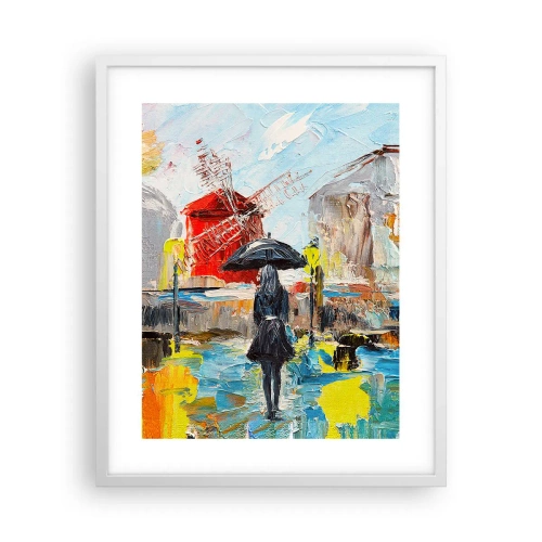 Poster în ramă albă - Legende pariziene - 40x50 cm