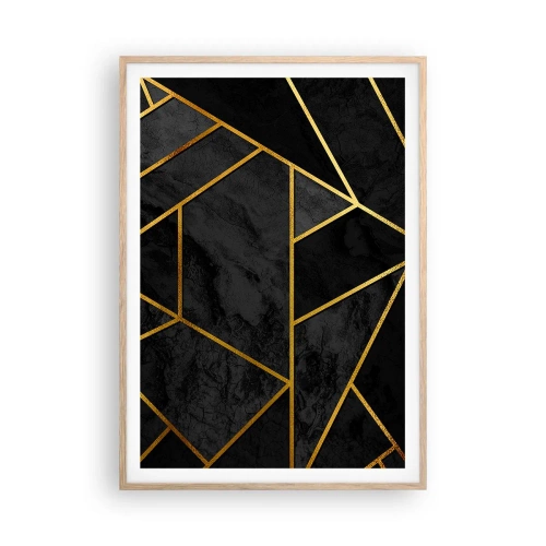 Poster în ramă de stejar deschis - Întuneric și lumină - 70x100 cm