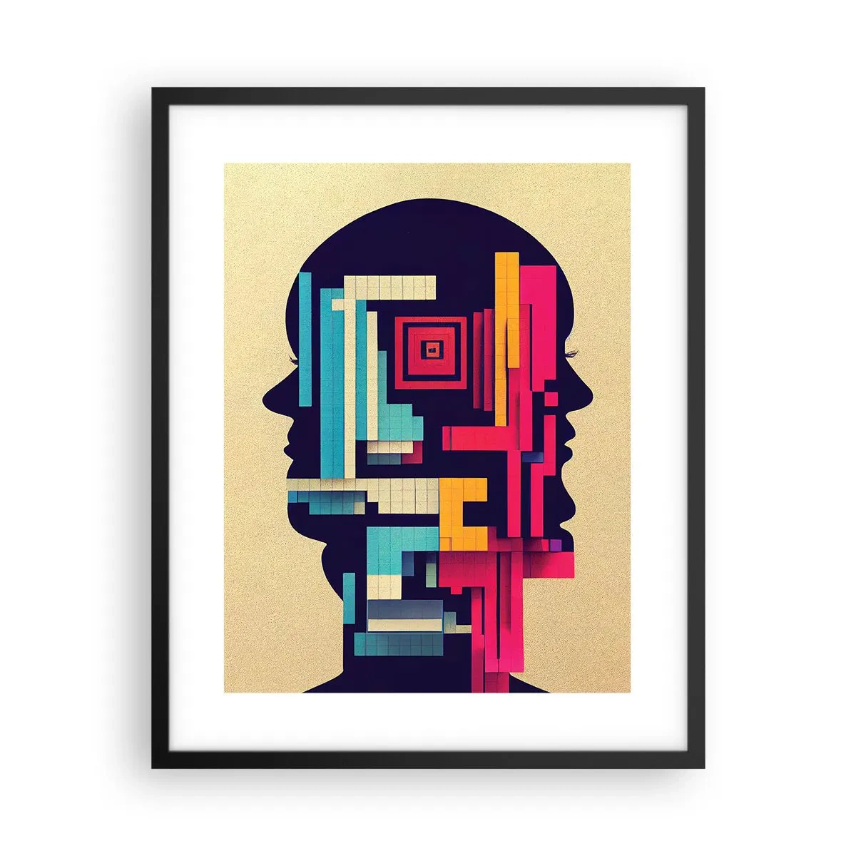 Poster în ramă neagră - Legături noi - 40x50 cm