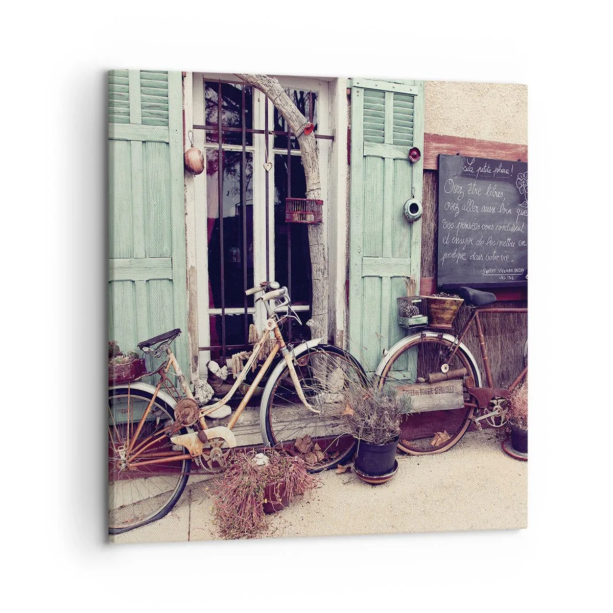 Tablou pe pânză - Trăiască provincia! - 50x50 cm