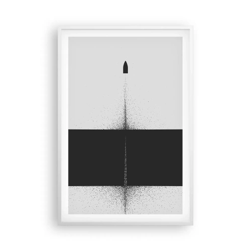 Poster în ramă albă - Direct la țintă - 61x91 cm