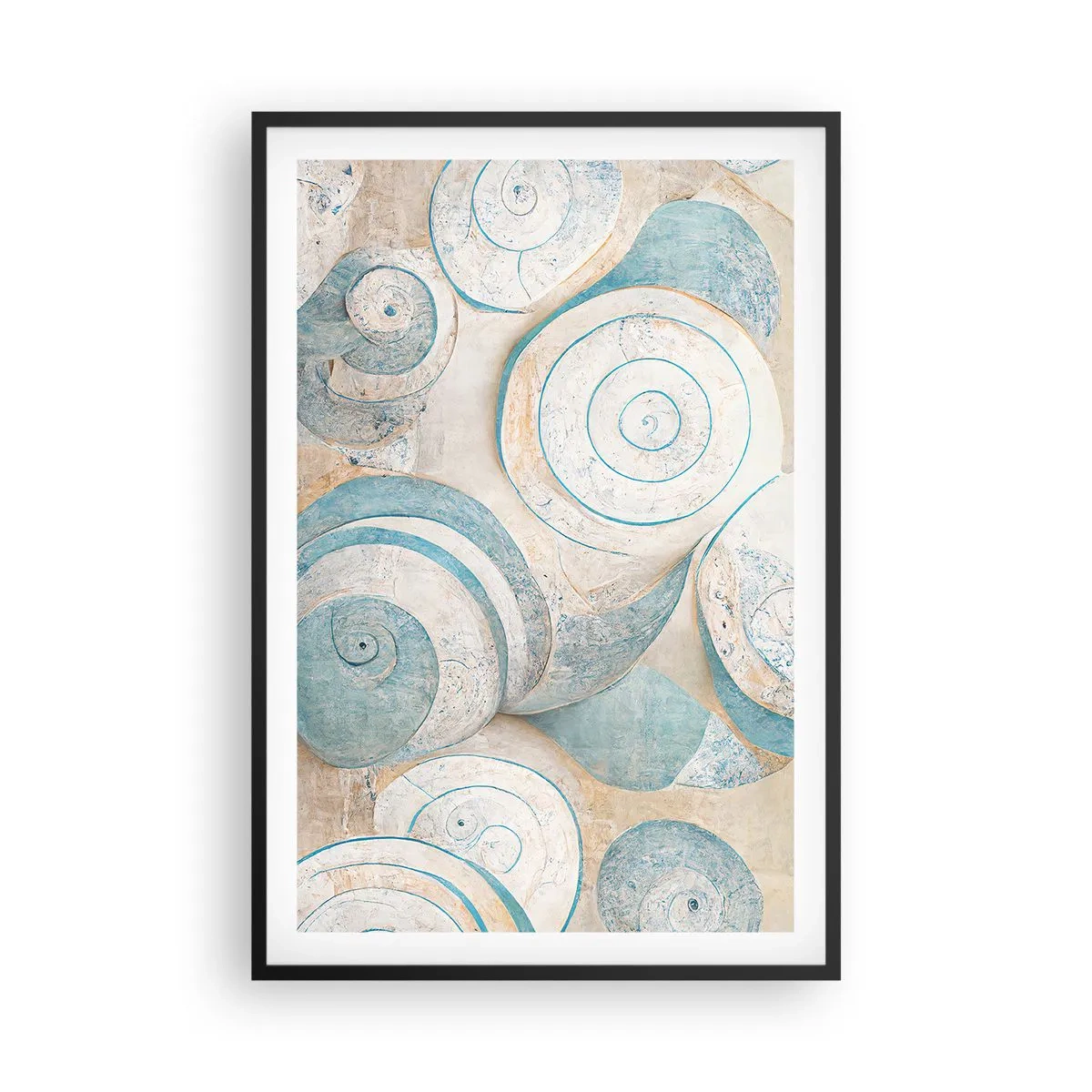 Poster în ramă neagră - Ce ascunde cochilia? - 61x91 cm