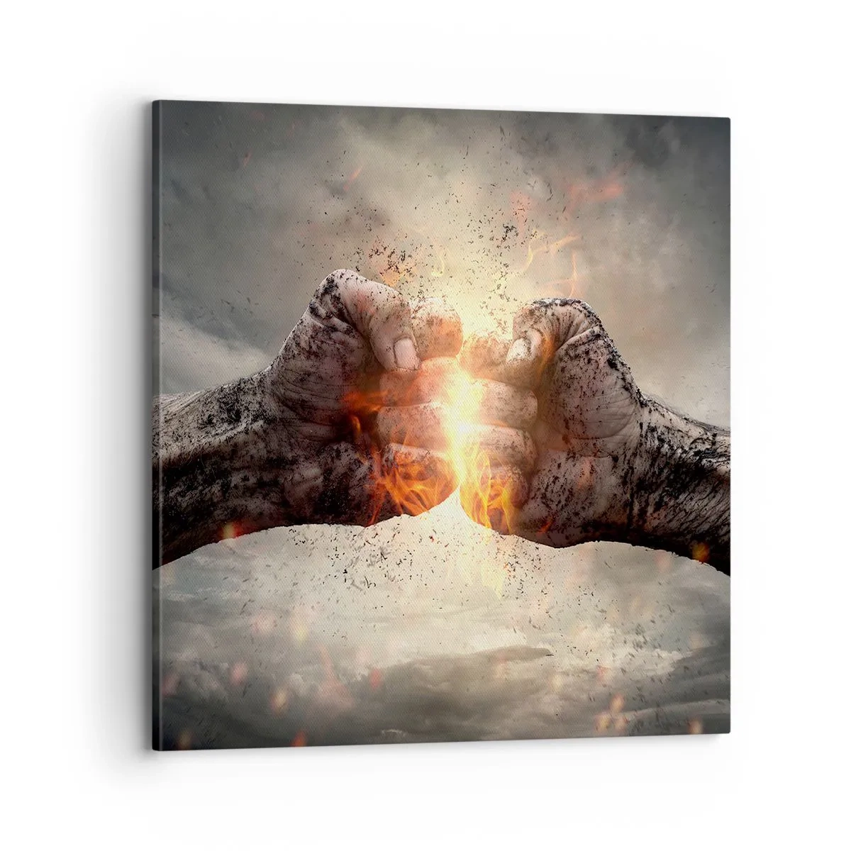 Tablou pe pânză - Ridică-te pentru a lupta - 70x70 cm