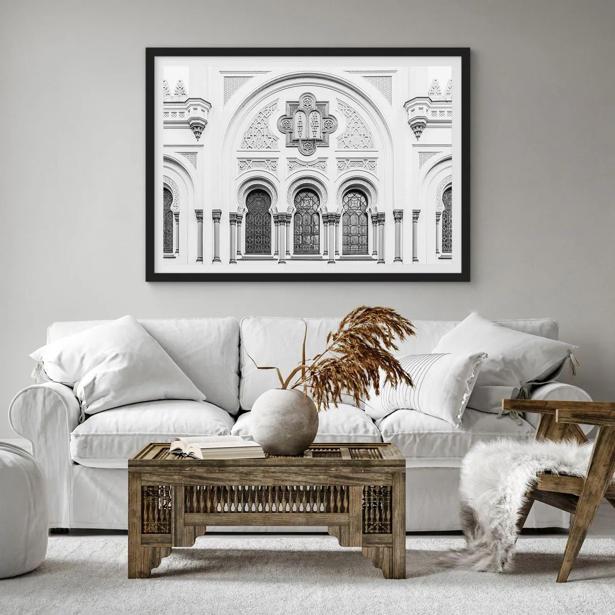 Poster în ramă neagră - La granița dintre culturi - 100x70 cm