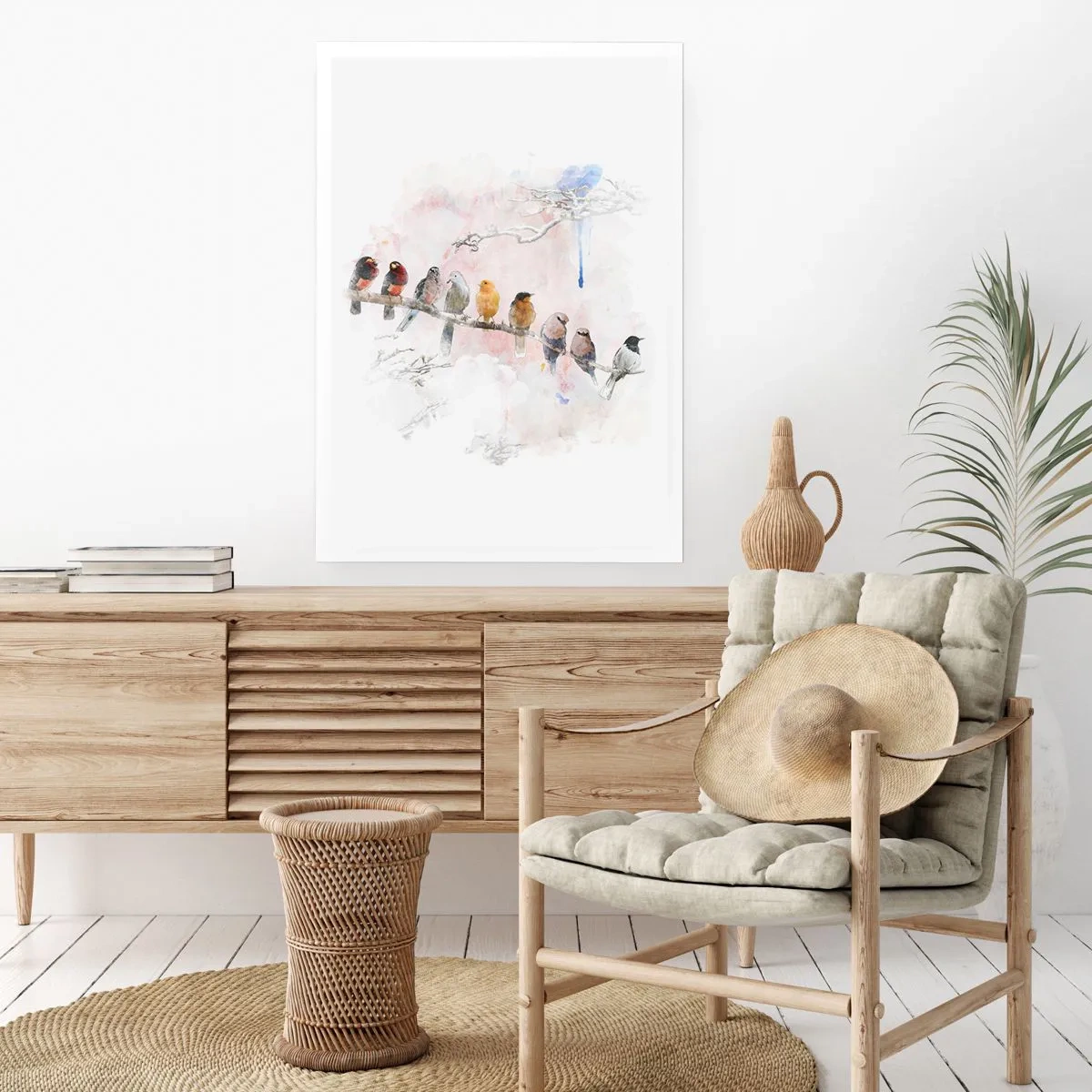 Poster - Întâlnire înaripată - 70x100 cm