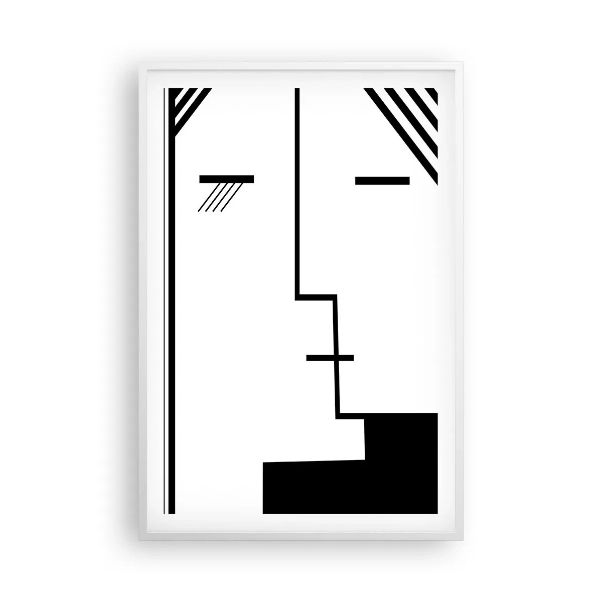 Poster în ramă albă - Doar un sărut - 61x91 cm