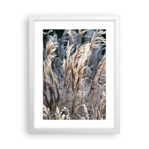 Poster în ramă albă - Împodobite cu brumă - 30x40 cm