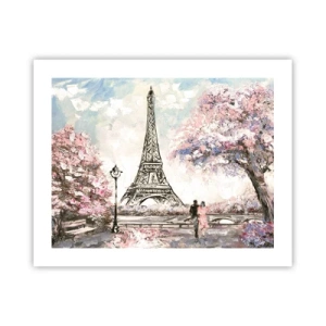 Poster - Plimbare în aprilie la Paris - 50x40 cm