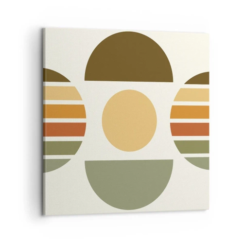 Tablou pe pânză - În culorile pământului - 60x60 cm