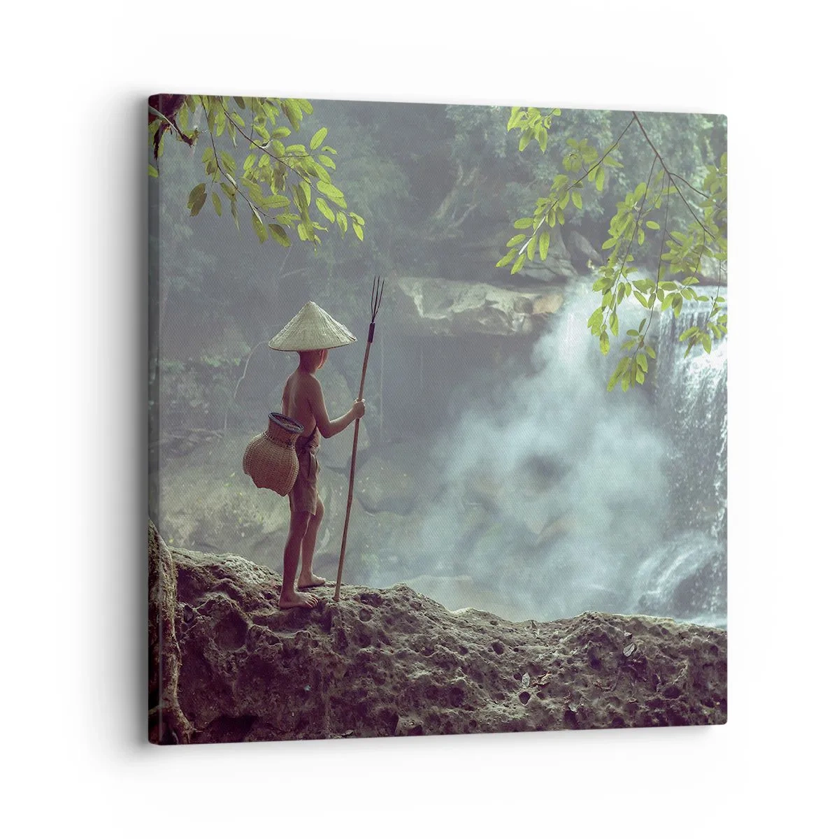 Tablou pe pânză - Prietenul naturii - 30x30 cm