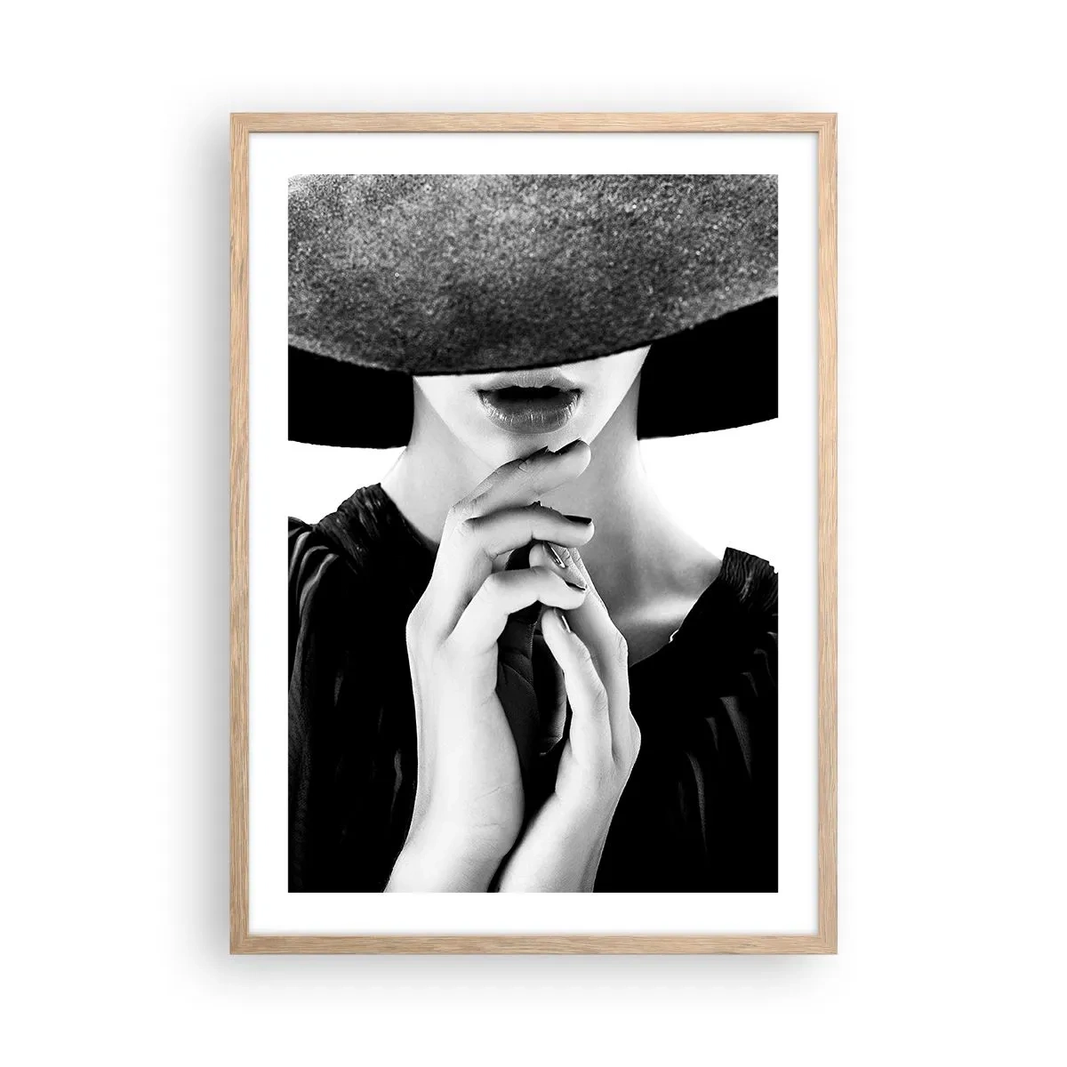 Poster în ramă de stejar deschis - Frumusețea ascunsă - 50x70 cm