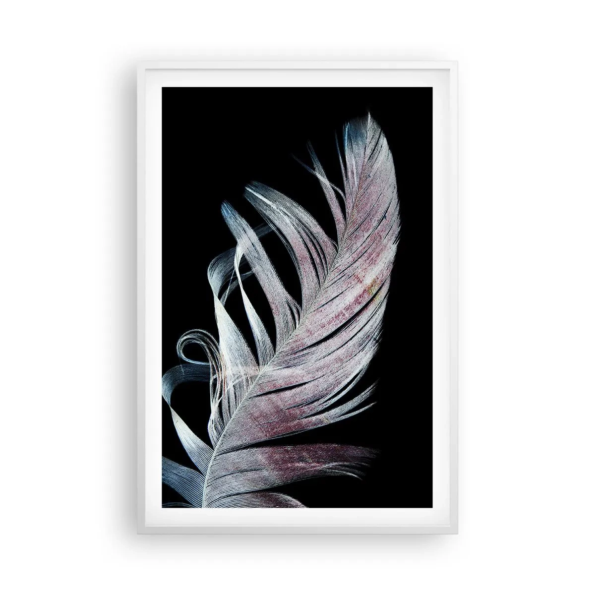 Poster în ramă albă - Gândește-te la atingere - 61x91 cm