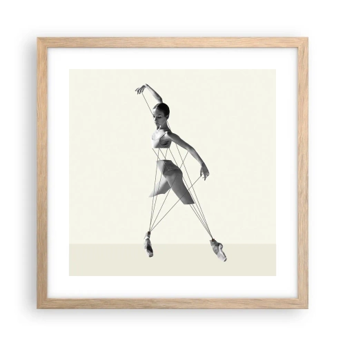 Poster în ramă de stejar deschis - Într-un teatru de lumină - 40x40 cm