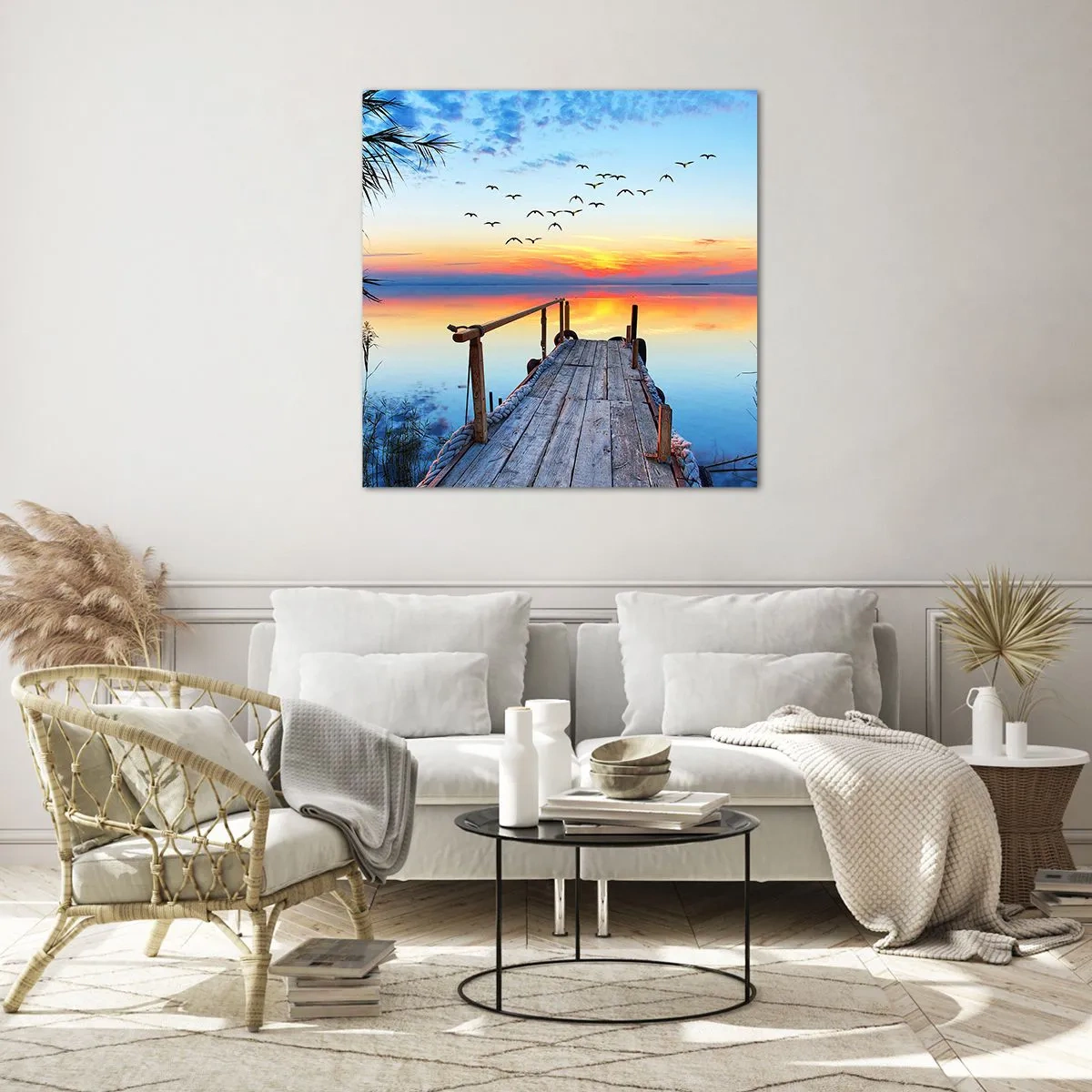 Tablou pe sticlă - E timpul să ne întoarcem... - 70x70 cm