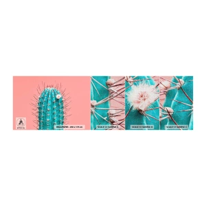 Mostră tapet Premium Canvas - Doar privește - Cactus, Pastel, Minimalism - 100x30 cm
