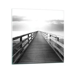 Tablou pe sticlă - Departe, departe... - 30x30 cm