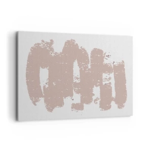 Tablou pe pânză - Abstracție în roz moale - 100x70 cm
