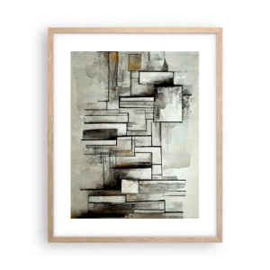 Poster în ramă de stejar deschis - Puterea simplității - 40x50 cm