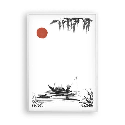 Poster în ramă albă - O după-amiază asiatică - 70x100 cm