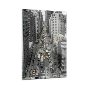Tablou pe sticlă - Viața în New York - 50x70 cm