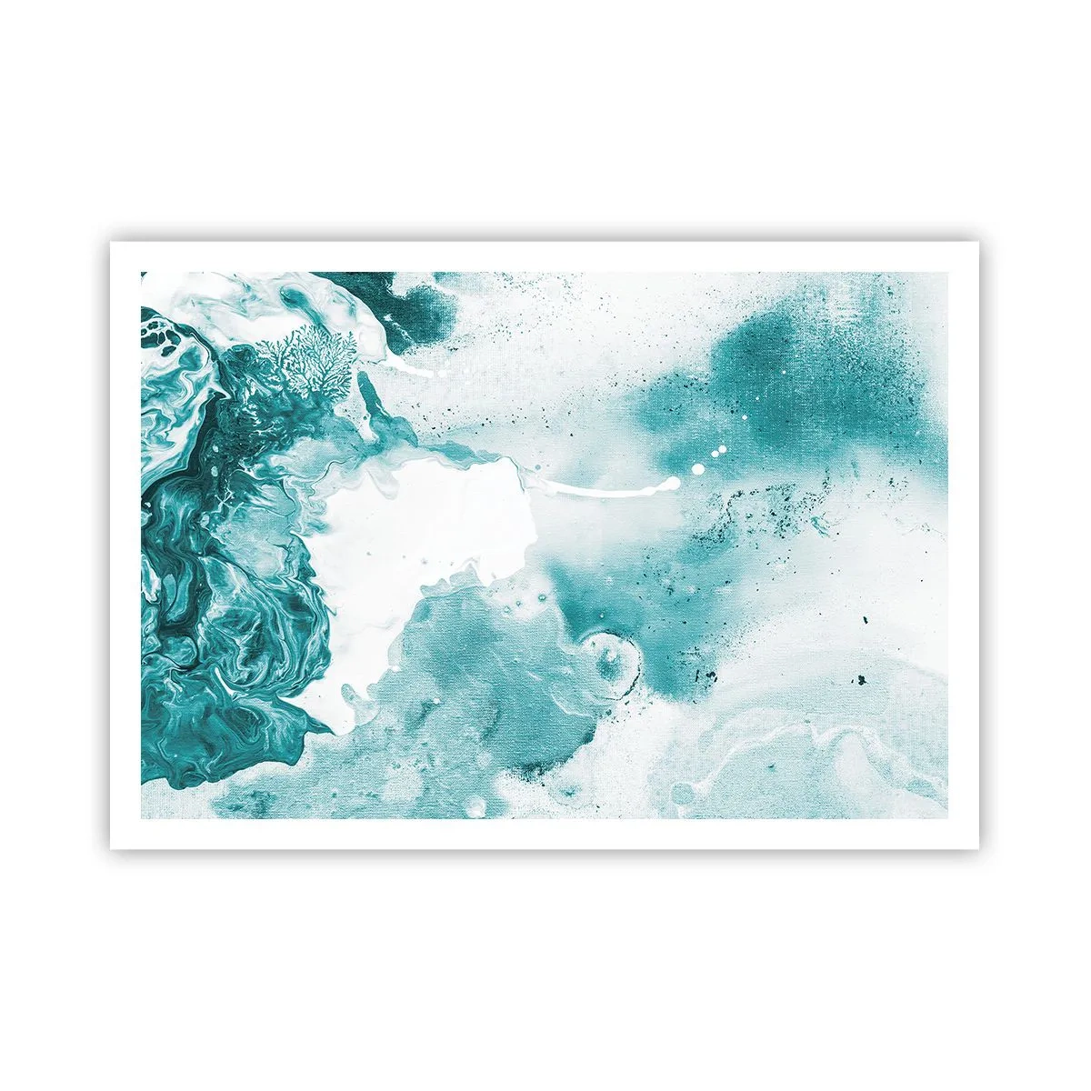 Poster - Câmpii inundabile de albastru - 100x70 cm