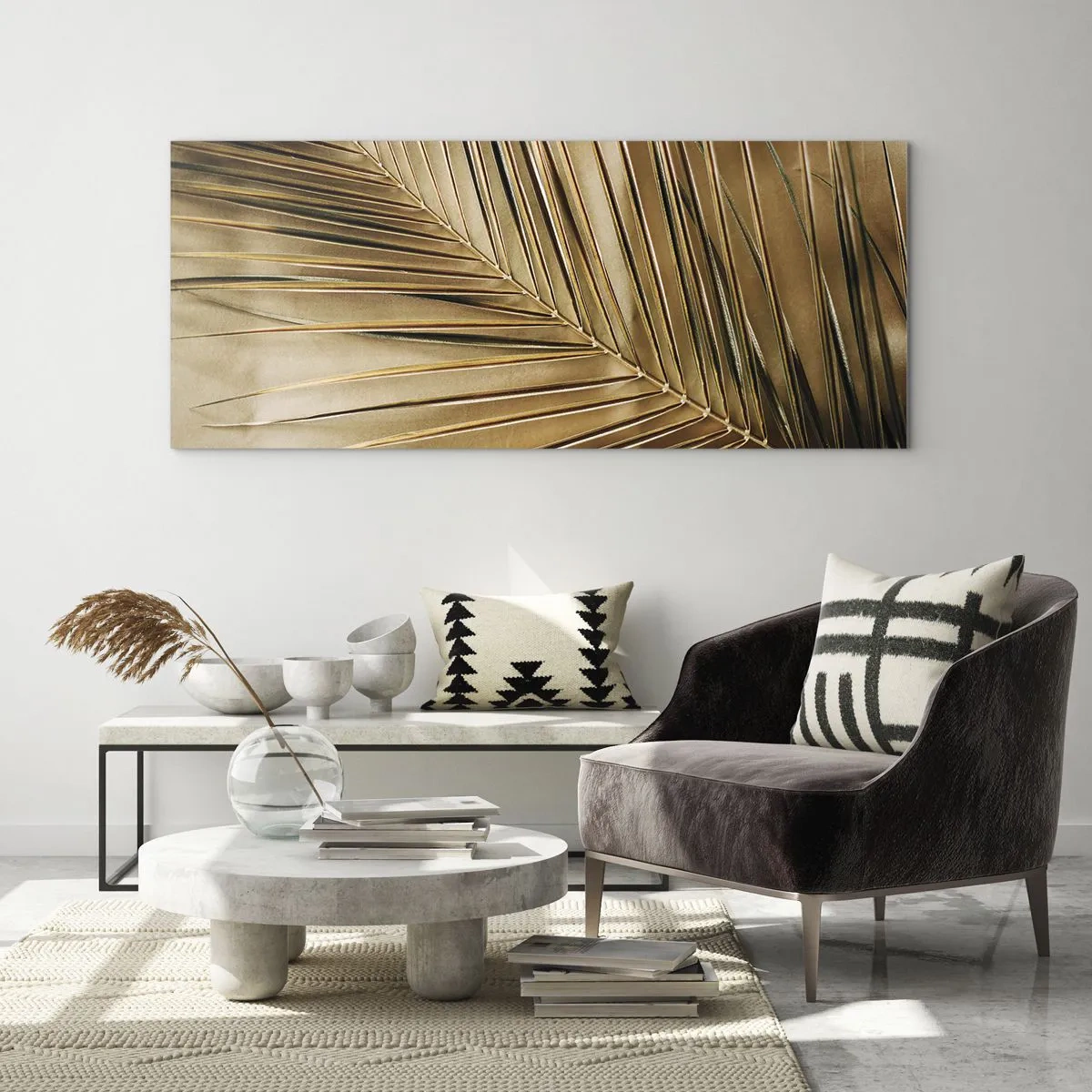Tablou pe sticlă - Colonadă naturală - 120x50 cm