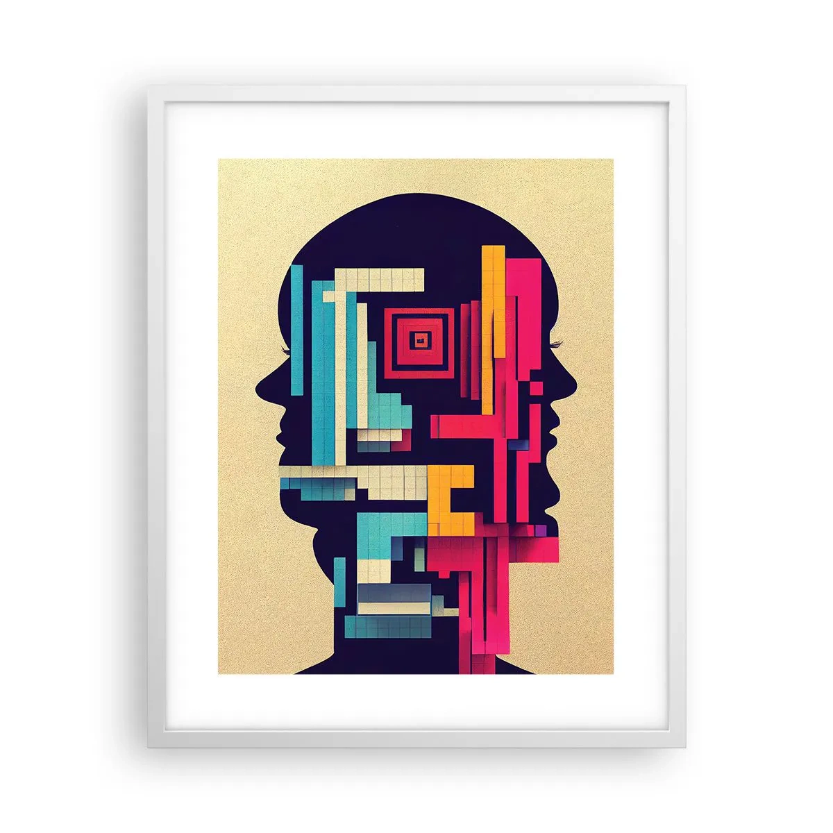 Poster în ramă albă - Legături noi - 40x50 cm