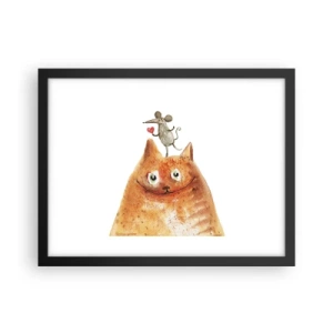 Poster în ramă neagră - Paradoxurile iubirii - 40x30 cm