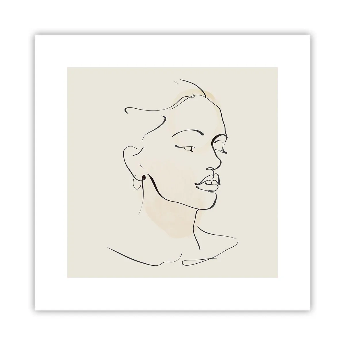 Poster - Cu o linie sigură - 30x30 cm