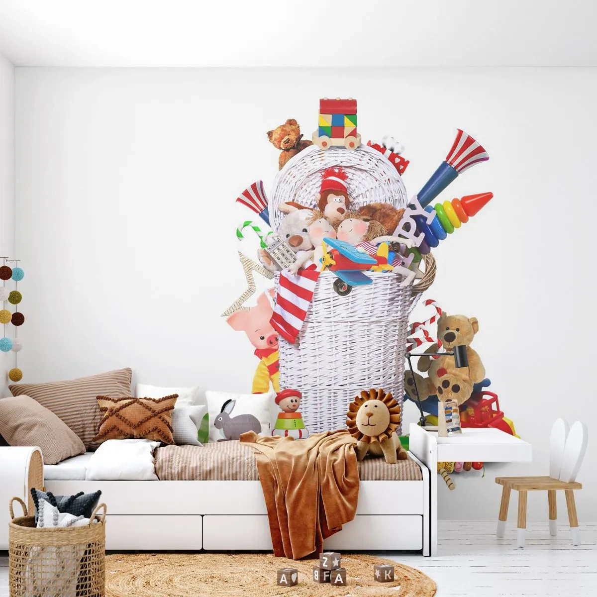 Tapet Standard Eco - Comorile micuțului - Jucării, Pentru copii, Camera copiilor - 200x140 cm