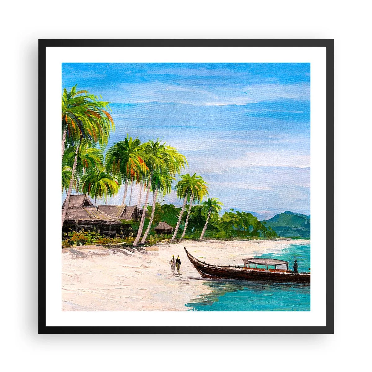 Poster în ramă neagră - Un vis exotic - 60x60 cm