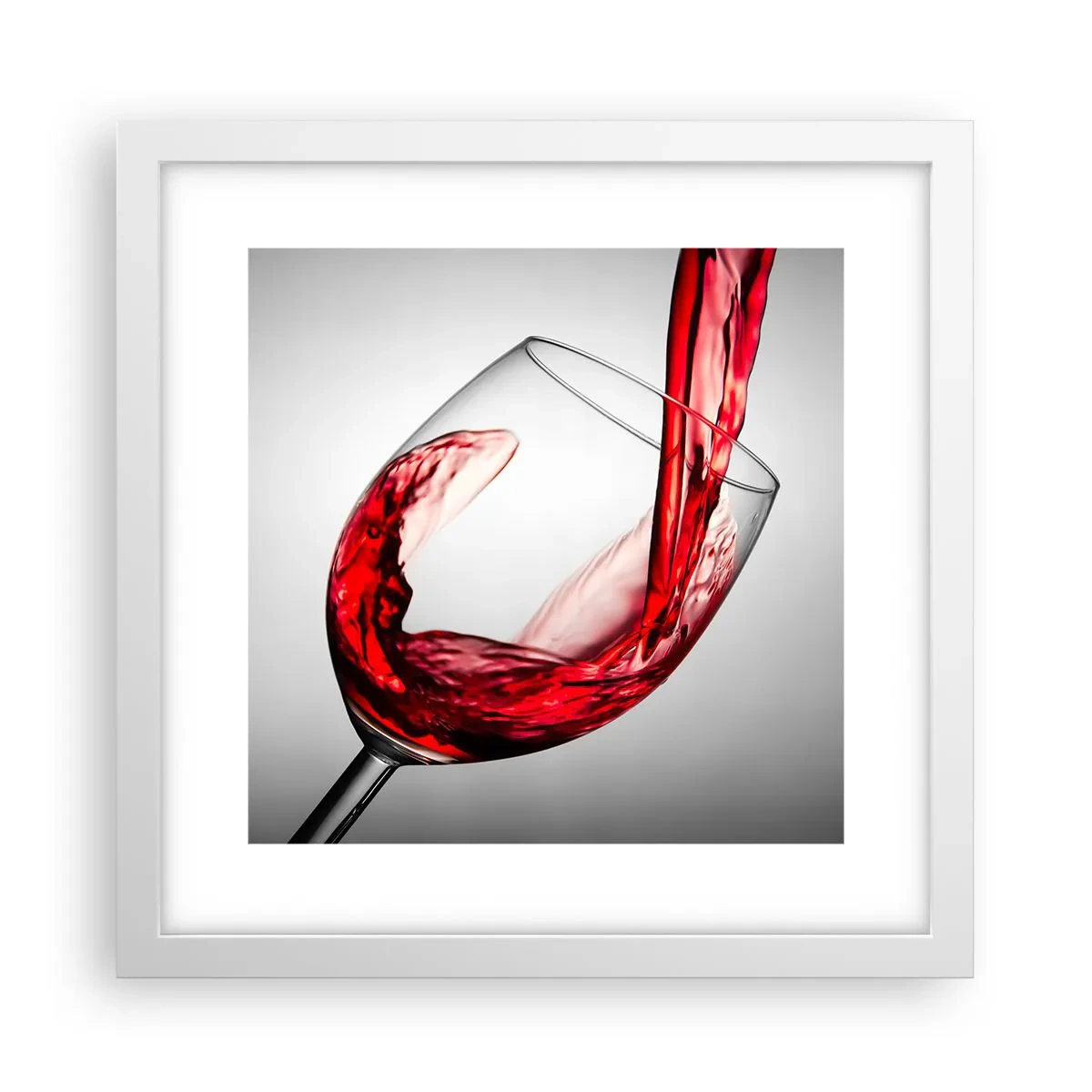 Poster în ramă albă - Culoare - mișcare - sunet - 30x30 cm
