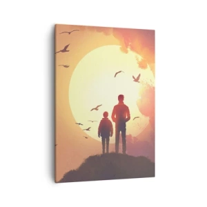 Tablou pe pânză - Față în față cu soarele - 50x70 cm