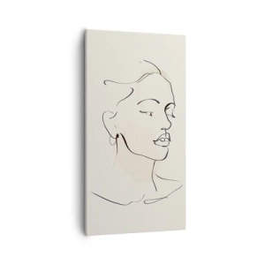 Tablou pe pânză - Cu o linie sigură - 55x100 cm