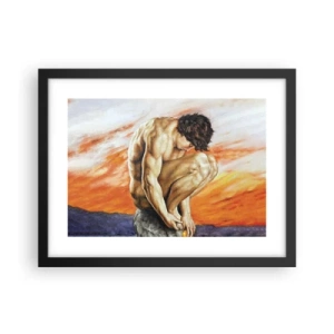 Poster în ramă neagră - Ascultându-se pe sine - 40x30 cm