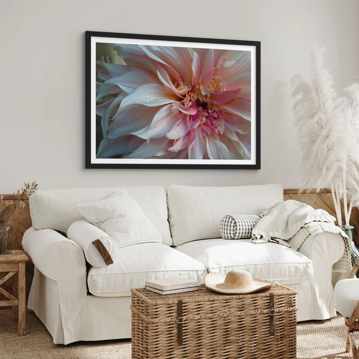 Poster în ramă neagră - Prospețime înfloritoare - 70x50 cm