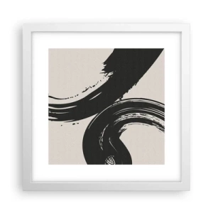 Poster în ramă albă - Tare și circular - 30x30 cm