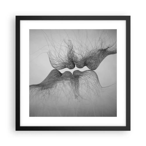 Poster în ramă neagră - Sărutul vântului - 40x40 cm