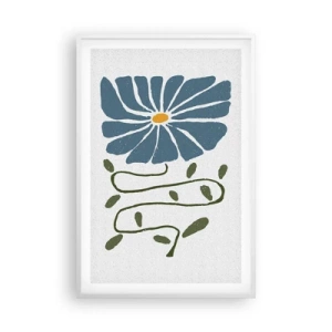 Poster în ramă albă - De la creangă la floare - 61x91 cm